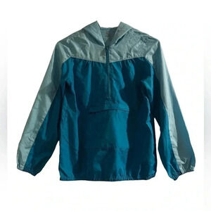 Old Navy Kids 1/4 Zip Windbreaker with Hood - Size X/XL